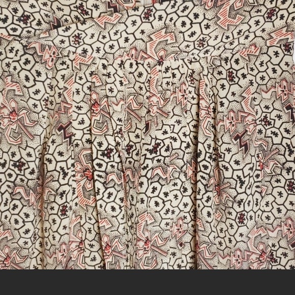 Isabel Marant mixed print pleated mini skirt - Picture 3 of 6